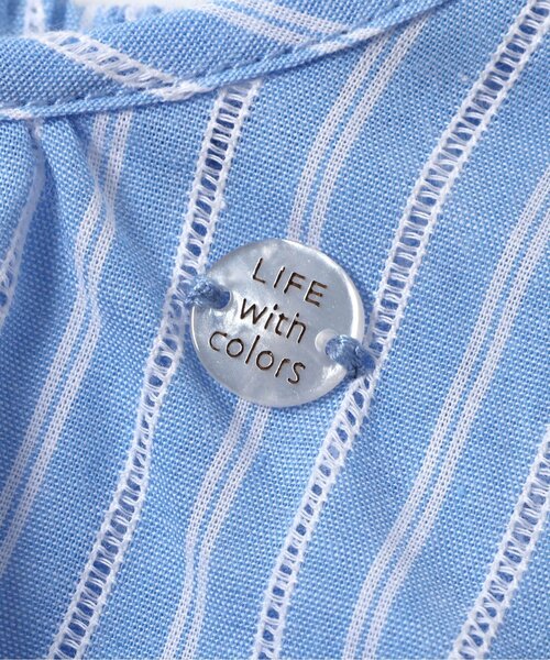 apres les cours（アプレレクール）の「【WEB限定】デイリーカラフルティアードブラウス（シャツ/ブラウス・キッズ・レモンイエロー/オフホワイト/ストライプ/その他3・110/100/90/80/140/130/120）」の8枚目の写真