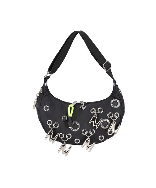 MSGM(エムエスジーエム)の「【MSGM×LeSportsac】Grommet Crescent(ハンドバッグ・レディース・ブラック・ONE SIZE)」の1枚目の写真