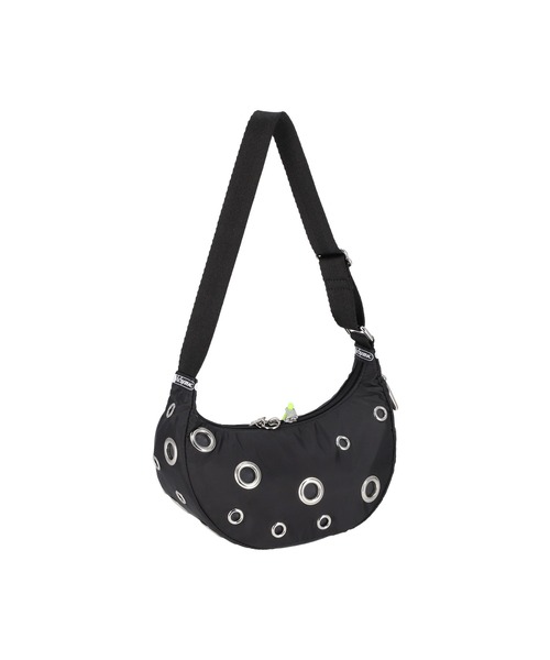 MSGM(エムエスジーエム)の「【MSGM×LeSportsac】Grommet Crescent(ハンドバッグ・レディース・ブラック・ONE SIZE)」の3枚目の写真