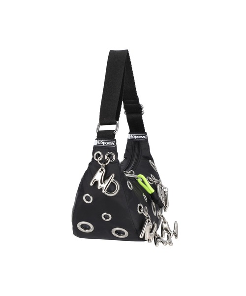 MSGM(エムエスジーエム)の「【MSGM×LeSportsac】Grommet Crescent(ハンドバッグ・レディース・ブラック・ONE SIZE)」の4枚目の写真