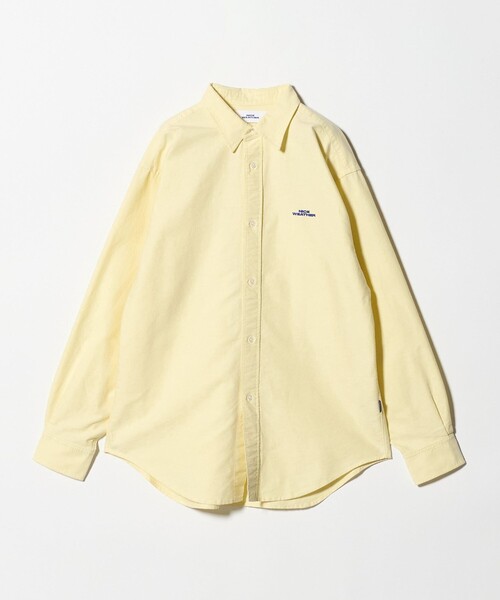 NICE WEATHER(ナイスウェザー)の「<NICE WEATHER>OX ロゴシャツ(シャツ/ブラウス・メンズ・ホワイト/イエロー/ライトブルー・S/M/L)」の3枚目の写真