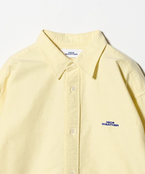 NICE WEATHER(ナイスウェザー)の「<NICE WEATHER>OX ロゴシャツ(シャツ/ブラウス・メンズ・ホワイト/イエロー/ライトブルー・S/M/L)」の21枚目の写真