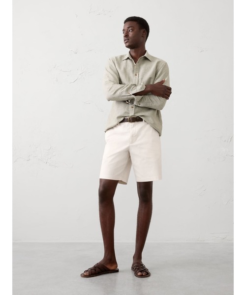 BANANA REPUBLIC FACTORY STORE(バナナリパブリック ファクトリーストア)の「BANANA REPUBLIC FACTORY STORE 9インチ LIVED-IN ショートパンツ(その他パンツ・メンズ・ベージュ/ネイビー/アイボリー/ライトブルー/ブラウン・28/29/30/31/32/33/34)」の10枚目の写真