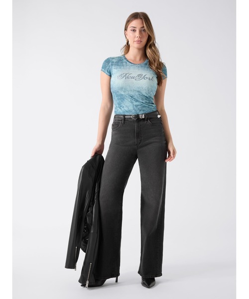 Guess（ゲス）の「DESTINATION R3 Tee Tシャツ（Tシャツ/カットソー・レディース・ライトグリーン・SMALL/X-SMALL/LARGE/MEDIUM）」の5枚目の写真