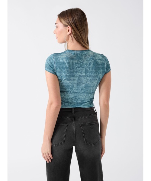 Guess（ゲス）の「DESTINATION R3 Tee Tシャツ（Tシャツ/カットソー・レディース・ライトグリーン・SMALL/X-SMALL/LARGE/MEDIUM）」の2枚目の写真