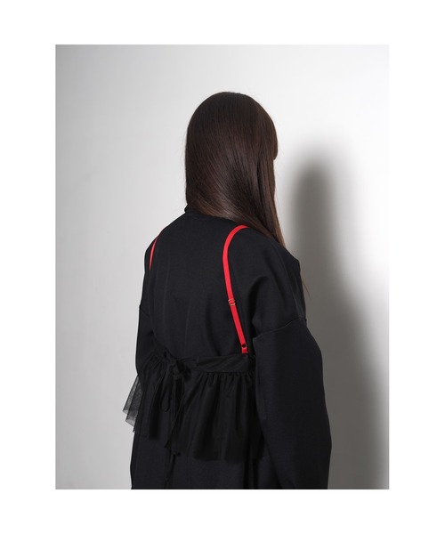 RADIO EVA（ラヂオエヴァ）の「RADIO EVA A326 EVANGELION Tulle Camisole（キャミソール・レディース・グレー/ブラック/オリーブ/パープル・FREE）」の5枚目の写真