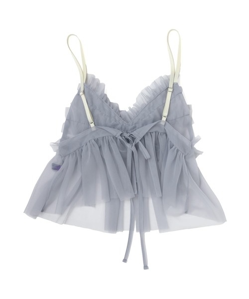 RADIO EVA（ラヂオエヴァ）の「RADIO EVA A326 EVANGELION Tulle Camisole（キャミソール・レディース・グレー/ブラック/オリーブ/パープル・FREE）」の6枚目の写真