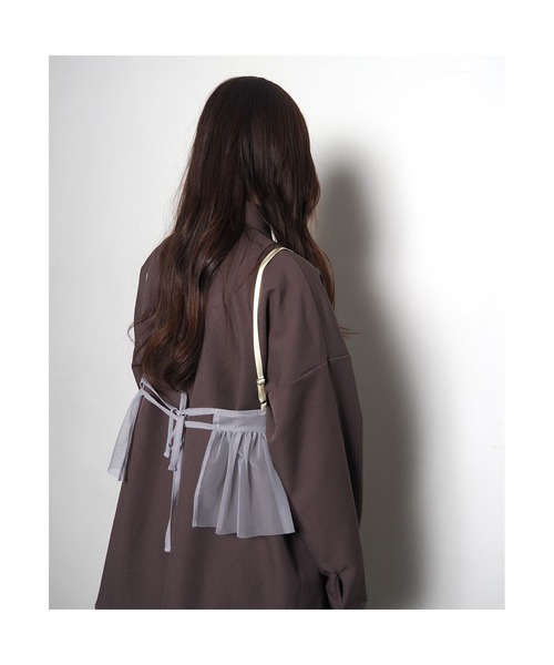 RADIO EVA（ラヂオエヴァ）の「RADIO EVA A326 EVANGELION Tulle Camisole（キャミソール・レディース・グレー/ブラック/オリーブ/パープル・FREE）」の10枚目の写真