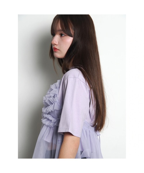 RADIO EVA（ラヂオエヴァ）の「RADIO EVA A326 EVANGELION Tulle Camisole（キャミソール・レディース・グレー/ブラック/オリーブ/パープル・FREE）」の18枚目の写真
