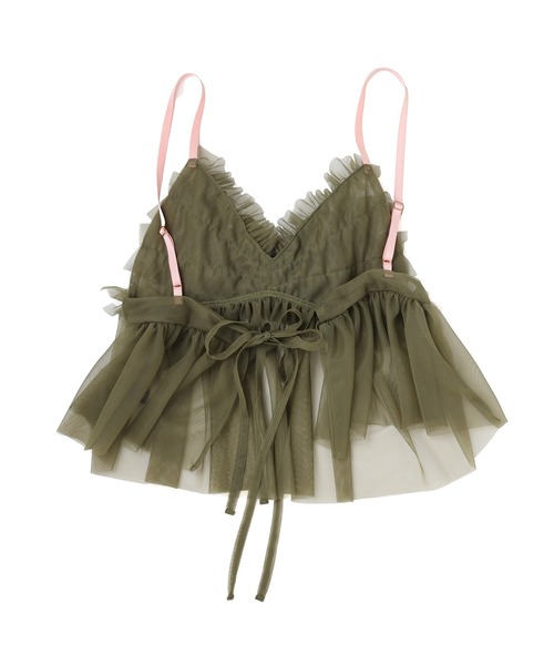 RADIO EVA（ラヂオエヴァ）の「RADIO EVA A326 EVANGELION Tulle Camisole（キャミソール・レディース・グレー/ブラック/オリーブ/パープル・FREE）」の11枚目の写真