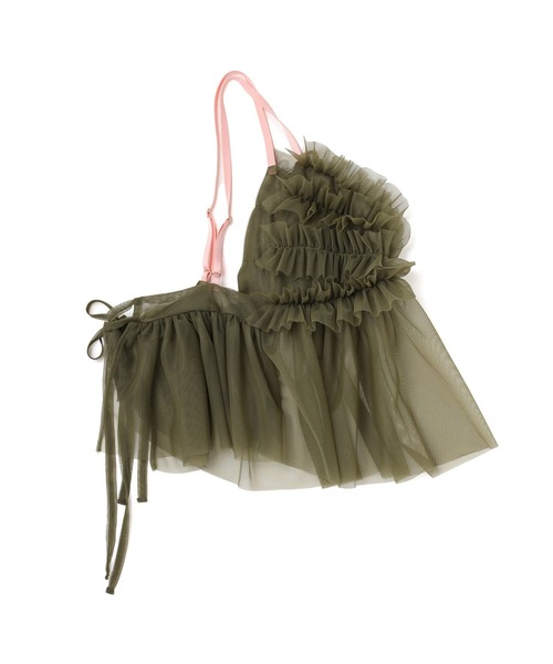 RADIO EVA（ラヂオエヴァ）の「RADIO EVA A326 EVANGELION Tulle Camisole（キャミソール・レディース・グレー/ブラック/オリーブ/パープル・FREE）」の12枚目の写真