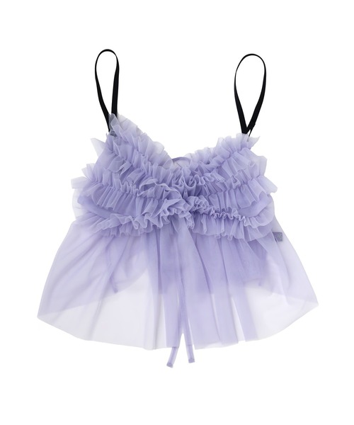 RADIO EVA（ラヂオエヴァ）の「RADIO EVA A326 EVANGELION Tulle Camisole（キャミソール・レディース・グレー/ブラック/オリーブ/パープル・FREE）」の14枚目の写真