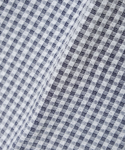 DECOY SINCE 1981(デコイシンスイチキュウハチイチ)の「サッカーギンガムプルオーバー【大きいサイズあり】(Tシャツ/カットソー・レディース・サックスブルー/ネイビー/グリーン・M/L/LL/3L/4L)」の16枚目の写真