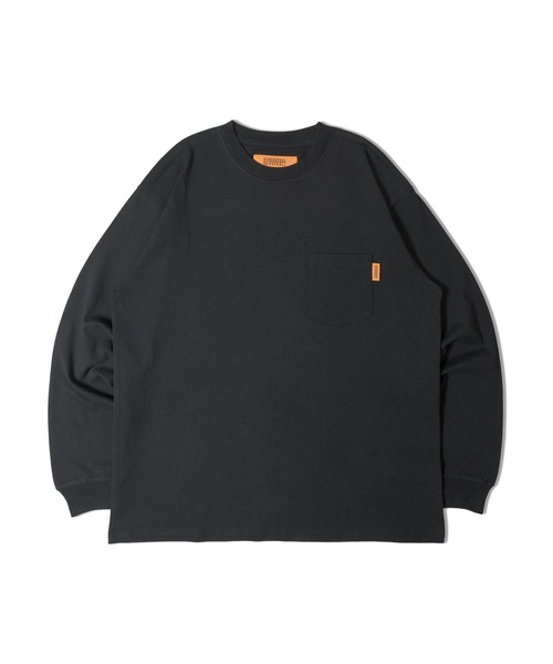 UNIVERSAL OVERALL(ユニバーサルオーバーオール)の「UNIVERSAL OVERALL Back Logo L/S TEE(Tシャツ/カットソー・メンズ・オートミール/ブラック・M/XL/L)」の3枚目の写真