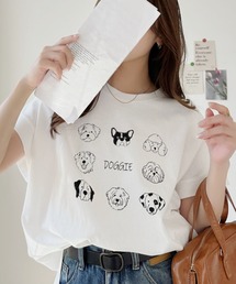 レトロ ドッグ オーバーサイズ Tシャツ