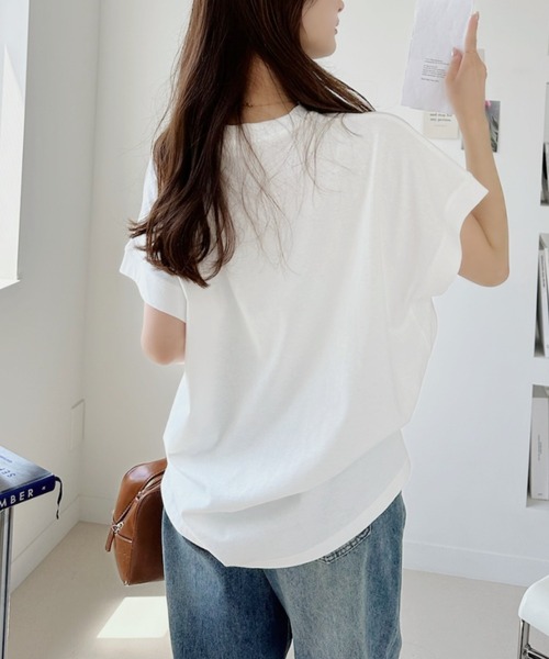 Ada.(エイダ)の「レトロ ドッグ オーバーサイズ Tシャツ(Tシャツ/カットソー・レディース・ブラック/オフホワイト・FREE)」の6枚目の写真