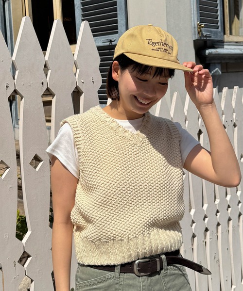 CANAL JEAN(キャナルジーン)の「Lakey Park Togetherness CAP(キャップ・レディース・ベージュ・ONE SIZE)」の1枚目の写真