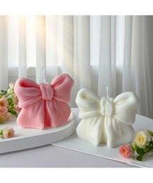 Bling Leads（ブリングリーズ）の「【Bls】【ZA】【Bling Leads】リボン型 香り付きキャンドル（キャンドル）」