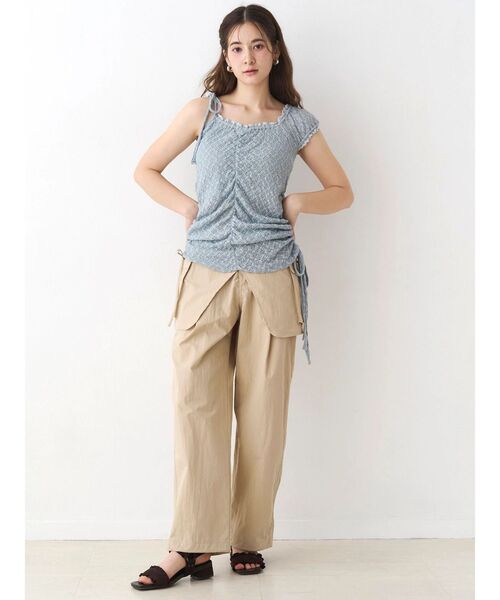 CALNAMUR(カルナムール)の「ビッグポケットベルトセットパンツ(その他パンツ・レディース・ベージュ/カーキ・SMALL/MEDIUM)」の8枚目の写真