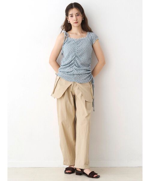 CALNAMUR(カルナムール)の「ビッグポケットベルトセットパンツ(その他パンツ・レディース・ベージュ/カーキ・SMALL/MEDIUM)」の10枚目の写真