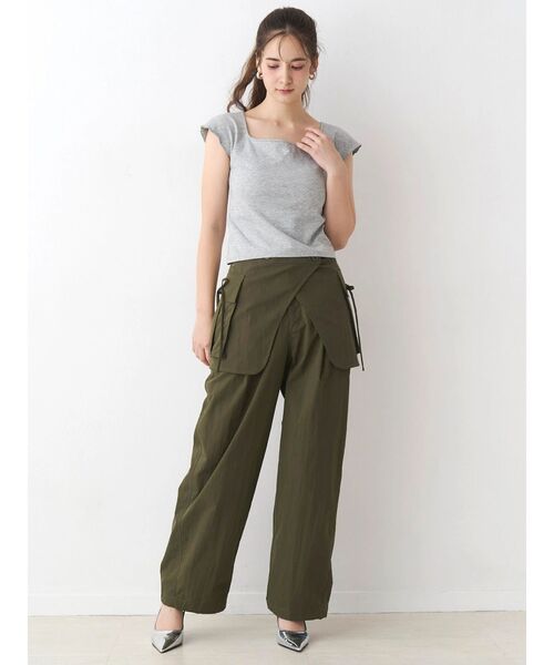 CALNAMUR(カルナムール)の「ビッグポケットベルトセットパンツ(その他パンツ・レディース・ベージュ/カーキ・SMALL/MEDIUM)」の14枚目の写真