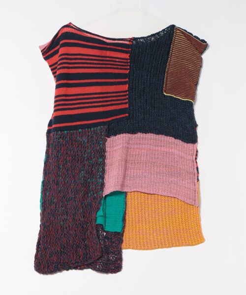 Vivienne Westwood（ヴィヴィアンウエストウッド）の「ﾏﾙﾁﾌﾞﾛｯｷﾝｸﾞﾚｸﾀﾝｸﾞﾙﾄｯﾌﾟ（ニット/セーター・レディース・イエロー系その他4・FREE）」の2枚目の写真