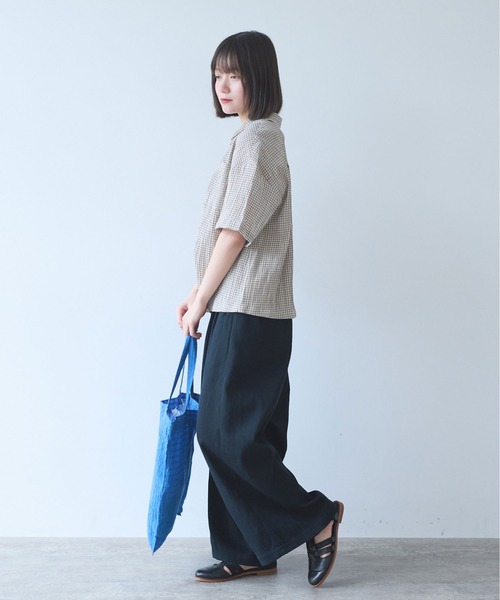 bulle de savon（ビュルデサボン）の「mini check シャツ（シャツ