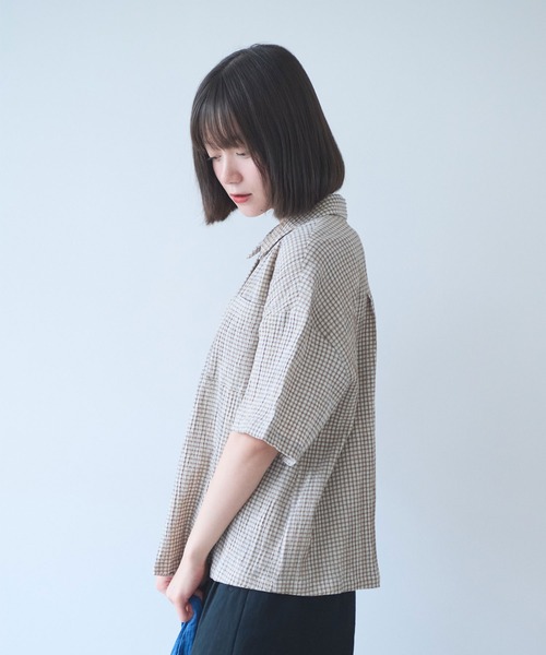 bulle de savon（ビュルデサボン）の「mini check シャツ（シャツ 