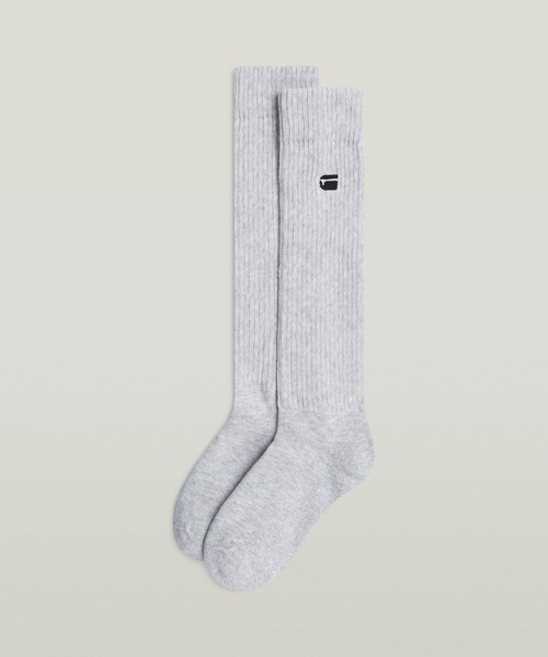 G-STAR(ジースター)の「Sloughy Socks 3-Pack/ワンポイントロゴソックス3枚組(ソックス/靴下・メンズ・グリーン系その他/ホワイト系その他・39-42)」の5枚目の写真