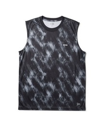 【NEW ERA】スリーブレス テックTシャツ タイダイ Allover Wordmark Logo