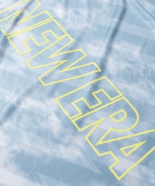 NEW ERA(ニューエラ)の「【NEW ERA】スリーブレス テックTシャツ タイダイ Allover Wordmark Logo(Tシャツ/カットソー・メンズ・ホワイト/ブルーグレー/ブラック・L/M)」の14枚目の写真