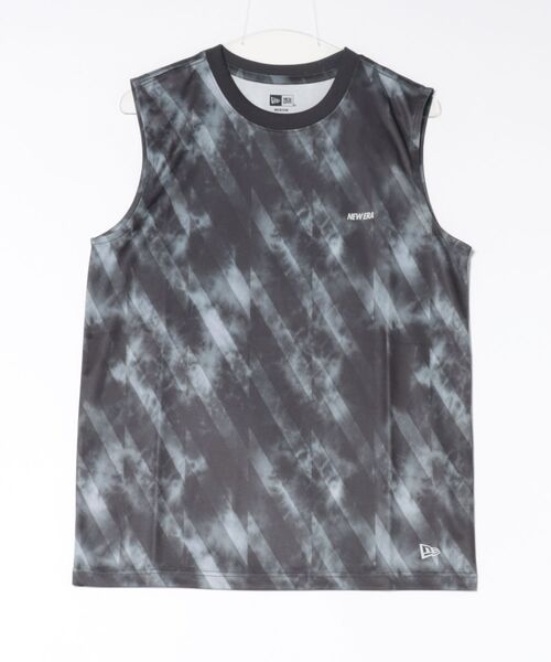 NEW ERA(ニューエラ)の「【NEW ERA】スリーブレス テックTシャツ タイダイ Allover Wordmark Logo(Tシャツ/カットソー・メンズ・ホワイト/ブルーグレー/ブラック・L/M)」の18枚目の写真
