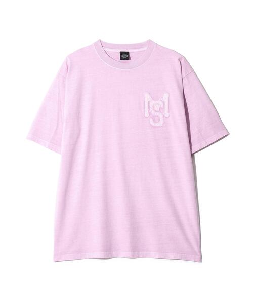 MANASTASH（マナスタッシュ）の「MANASTASH/マナスタッシュ/PUMICE TEE RAW EDGE LOGO（Tシャツ/カットソー・メンズ・ホワイト/ピンク/ブラック・M/XL/L/S）」の3枚目の写真