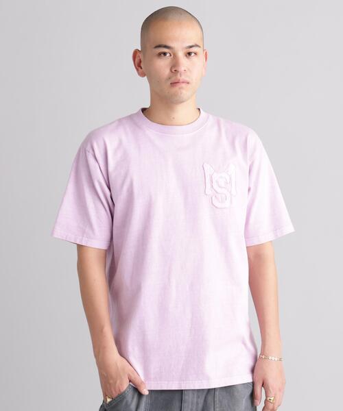 MANASTASH（マナスタッシュ）の「MANASTASH/マナスタッシュ/PUMICE TEE RAW EDGE LOGO（Tシャツ/カットソー・メンズ・ホワイト/ピンク/ブラック・M/XL/L/S）」の17枚目の写真