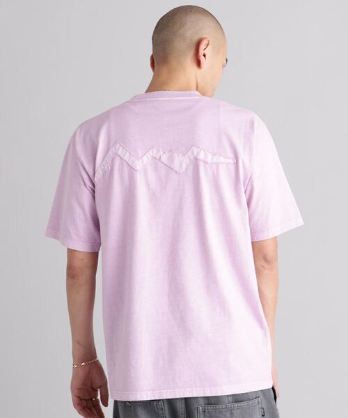 MANASTASH（マナスタッシュ）の「MANASTASH/マナスタッシュ/PUMICE TEE RAW EDGE LOGO（Tシャツ/カットソー・メンズ・ホワイト/ピンク/ブラック・M/XL/L/S）」の18枚目の写真