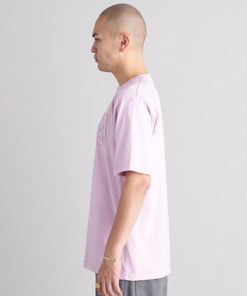 MANASTASH（マナスタッシュ）の「MANASTASH/マナスタッシュ/PUMICE TEE RAW EDGE LOGO（Tシャツ/カットソー・メンズ・ホワイト/ピンク/ブラック・M/XL/L/S）」の21枚目の写真