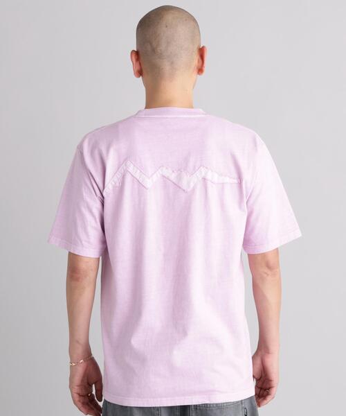 MANASTASH（マナスタッシュ）の「MANASTASH/マナスタッシュ/PUMICE TEE RAW EDGE LOGO（Tシャツ/カットソー・メンズ・ホワイト/ピンク/ブラック・M/XL/L/S）」の22枚目の写真