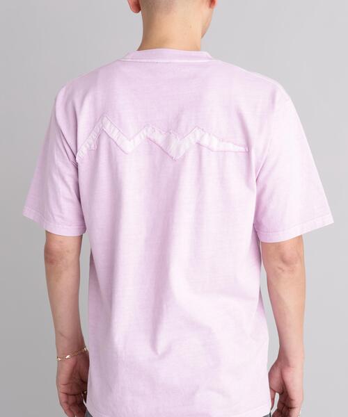 MANASTASH（マナスタッシュ）の「MANASTASH/マナスタッシュ/PUMICE TEE RAW EDGE LOGO（Tシャツ/カットソー・メンズ・ホワイト/ピンク/ブラック・M/XL/L/S）」の11枚目の写真