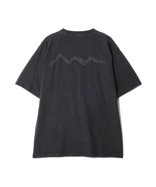 MANASTASH（マナスタッシュ）の「MANASTASH/マナスタッシュ/PUMICE TEE RAW EDGE LOGO（Tシャツ/カットソー・メンズ・ホワイト/ピンク/ブラック・M/XL/L/S）」の12枚目の写真