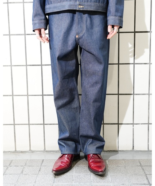 PENNEYS(ぺニーズ)の「PENNY’S FOREMOST ぺニーズフォアモスト / WWⅡ5POCKET WIDE PANT(デニムパンツ・メンズ・インディゴブルー・30inch/32inch/34inch)」の7枚目の写真