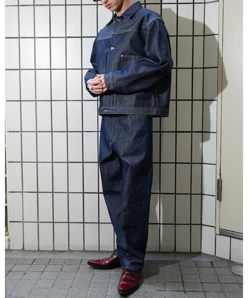 PENNEYS(ぺニーズ)の「PENNY’S FOREMOST ぺニーズフォアモスト / WWⅡ5POCKET WIDE PANT(デニムパンツ・メンズ・インディゴブルー・30inch/32inch/34inch)」の3枚目の写真