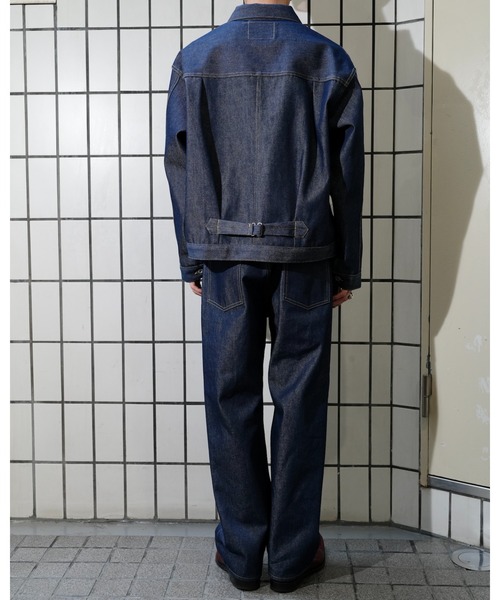 PENNEYS(ぺニーズ)の「PENNY’S FOREMOST ぺニーズフォアモスト / WWⅡ5POCKET WIDE PANT(デニムパンツ・メンズ・インディゴブルー・30inch/32inch/34inch)」の2枚目の写真