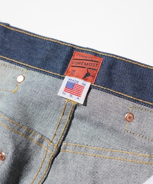 PENNEYS(ぺニーズ)の「PENNY’S FOREMOST ぺニーズフォアモスト / WWⅡ5POCKET WIDE PANT(デニムパンツ・メンズ・インディゴブルー・30inch/32inch/34inch)」の16枚目の写真