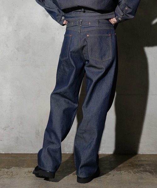 PENNEYS(ぺニーズ)の「PENNY’S FOREMOST ぺニーズフォアモスト / WWⅡ5POCKET WIDE PANT(デニムパンツ・メンズ・インディゴブルー・30inch/32inch/34inch)」の9枚目の写真
