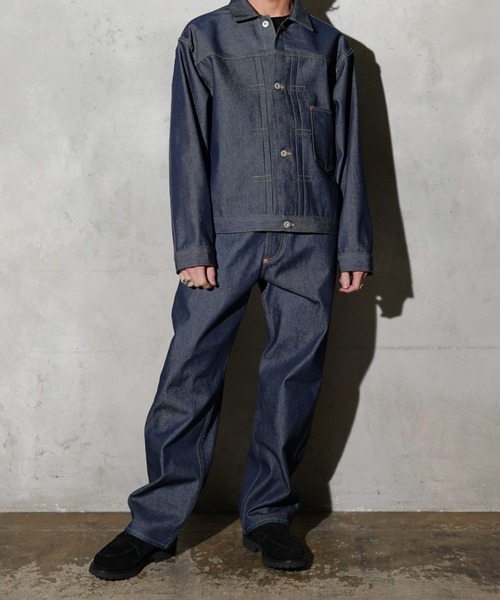 PENNEYS(ぺニーズ)の「PENNY’S FOREMOST ぺニーズフォアモスト / WWⅡ5POCKET WIDE PANT(デニムパンツ・メンズ・インディゴブルー・30inch/32inch/34inch)」の8枚目の写真
