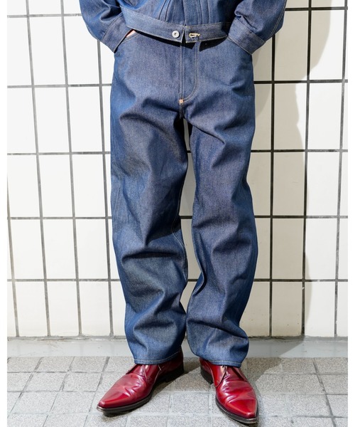 PENNEYS(ぺニーズ)の「PENNY’S FOREMOST ぺニーズフォアモスト / WWⅡ5POCKET WIDE PANT(デニムパンツ・メンズ・インディゴブルー・30inch/32inch/34inch)」の4枚目の写真