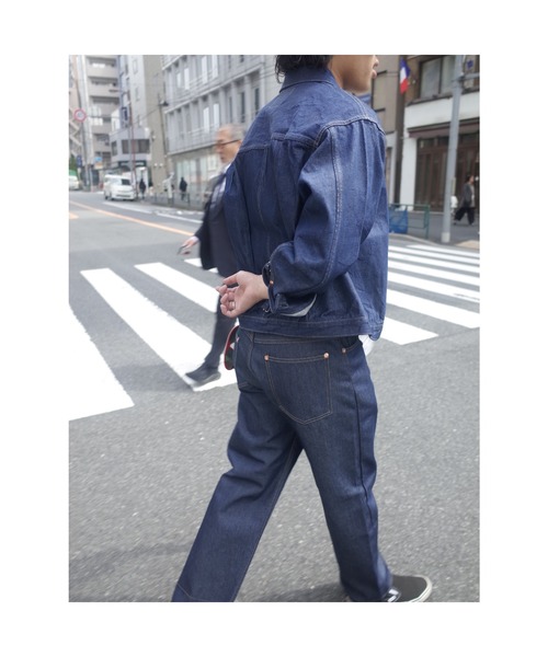 二戰版 五口袋 寬版牛仔長褲