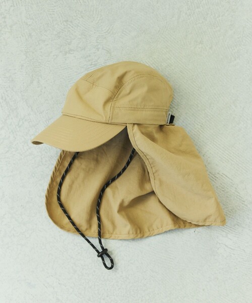 KiU（キウ）の「KiU×FREAK'S STORE/キウ×フリークスストア 別注 遮熱 撥水キャップ UV95カット（キャップ・メンズ・ベージュ/ブラック・ONE SIZE）」の6枚目の写真