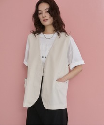 フレンチリネン ジレ