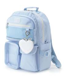 mezzo piano Junior | 【撥水】チャームつきクリアポケットリュック　20L(バックパック/リュック)